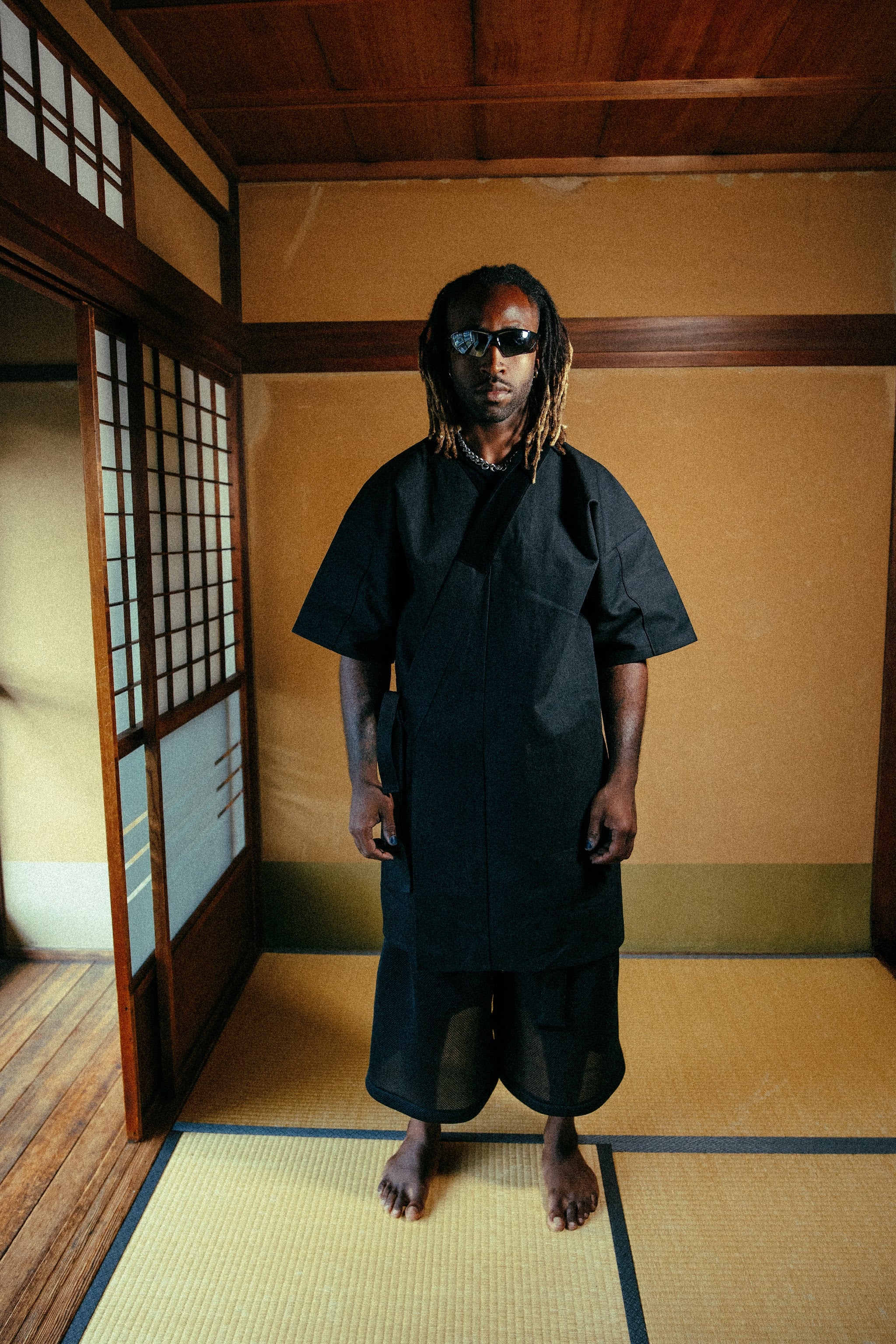 Stillness Kimono — facing