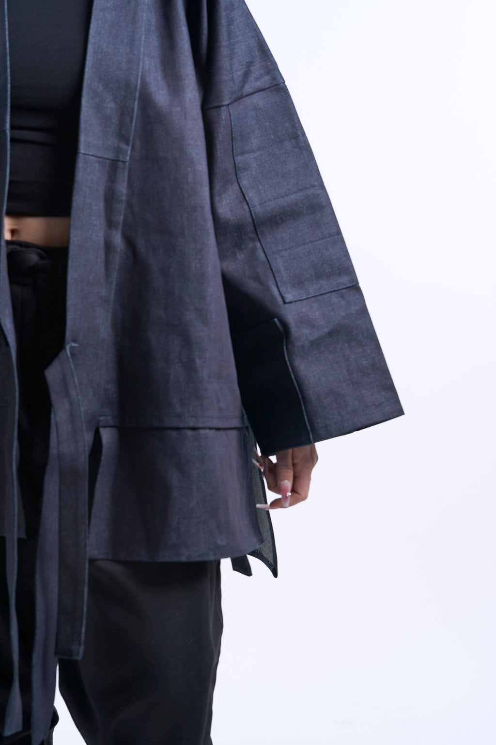 SAMUE — Navy denim, fabric detail